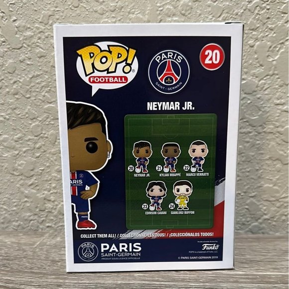 Funko POP! Football Soccer Neymar Jr Paris Saint Germain Figure #20! - Picture 4 of 7